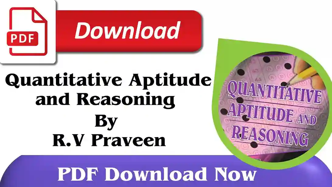 Quantitative Aptitude and Reasoning – Free PDF Download 