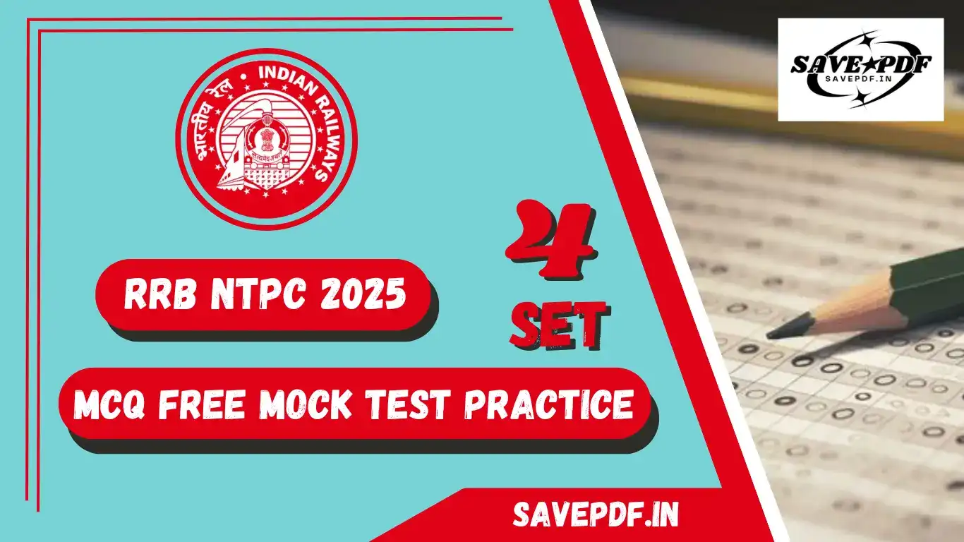 RRB NTPC 2025: MCQ Free Mock Test – Practice Set 4