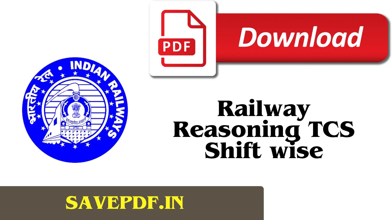 [PDF] - Railway Reasoning TCS Shift wise