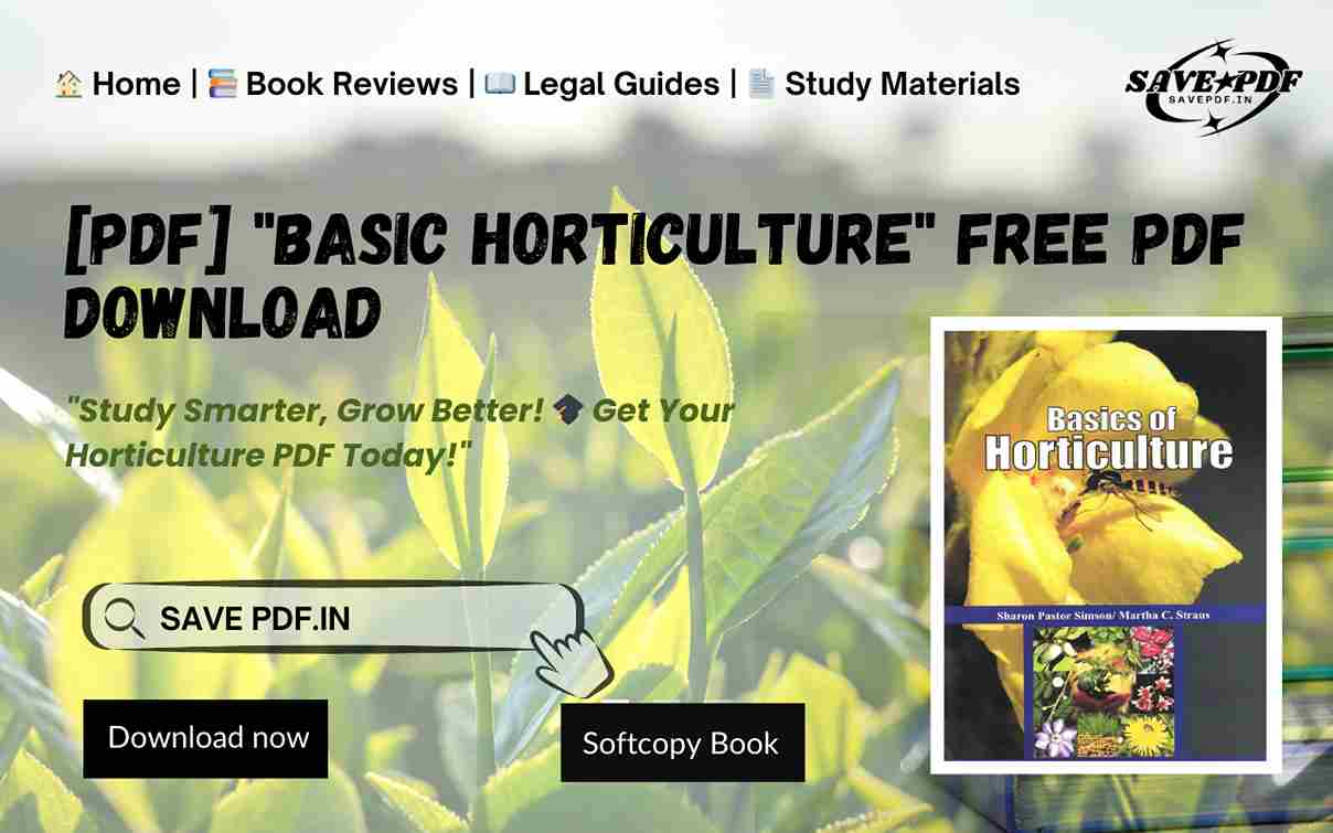 [PDF] Basic Horticulture Free PDF Download